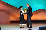 Член жюри Сергей Коргинов и Ксения Пряхина, Газпром трансгаз Москва , 2 место в номинации «Хореография эстрадная»