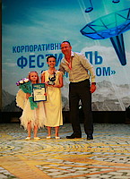 Артисты образцового хореографического коллектива «Солнышко» на церемонии награждения фестиваля «Факел» (г. Сочи, 2015 г.)